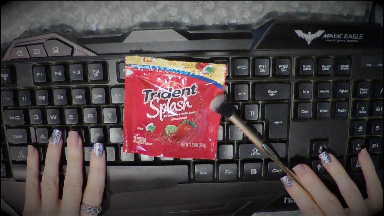 ASMR Gum Chewing | Typing | Inaudible Whisper | For Deep Sleep