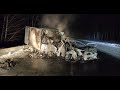 Двое погибли в загоревшемся "Рено" - Лобовое ДТП с "Газелью" в Новосибирской области