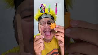 makan emoji permen gergaji, permen kepiting, permen kura-kura