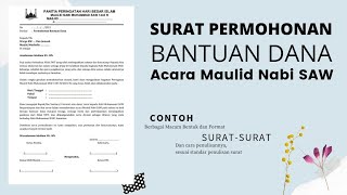 Surat Permohonan Bantuan Dana