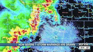 How NWS meteorologists draw severe t-storm warning polygons | Severe Weather Warning Process Part...