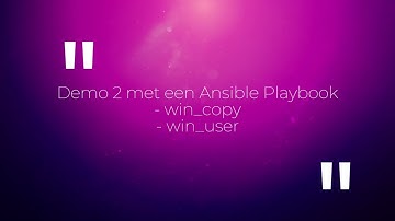 Ansible Windows Server Configureren