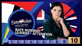 🇳🇴RATE NORWAY - Ulrikke Brandstorp - Attention - Eurovision 2020