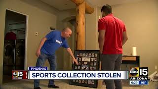 Phoenix man claims entire sports memorabilia stolen