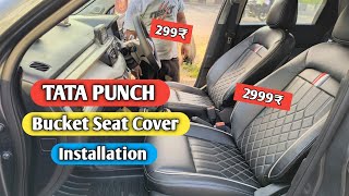 New Tata Puch Bucket Seat Cover Installation ! How To install Bucket Seat Cover New Tata Puch