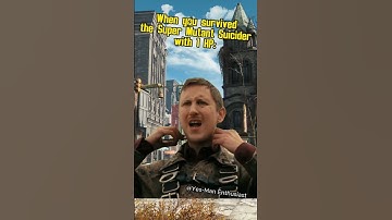 When you survive the Super Mutant Suicider with 1 HP in fallout 4 #fallout #memes #shorts