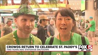 Revelers celebrate St. Patrick's Day in Las Vegas two years after COVID shutdown