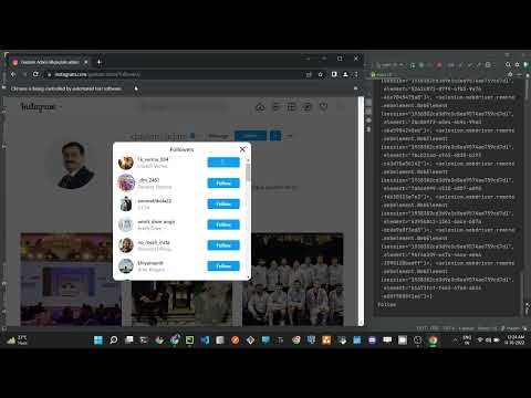 Instagram Follower BOT - Selenium Python ( Python BOT )