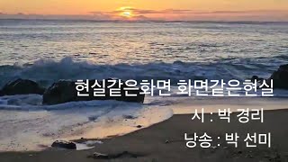 b6.현실같은 화면 화면 같은 현실, 박경리,