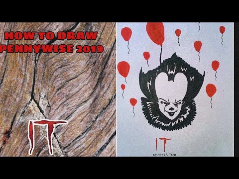 How to draw Pennywise IT chapter 2 || Easy step by step Pennywise ...