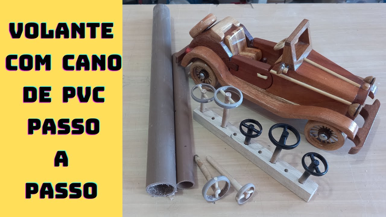 (17)-Volante de cano de pvc passo a passo veja como fazer