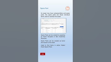 Maximo Glossary - Spare Parts
