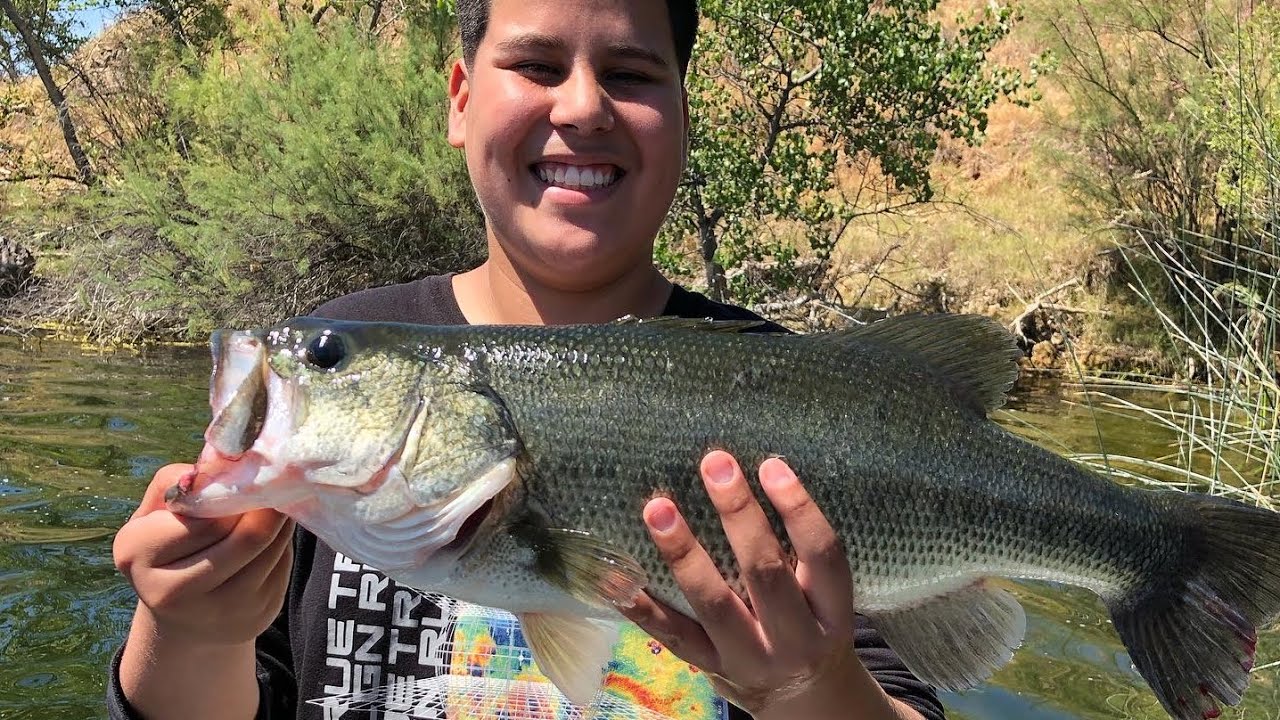 Los Banos Creek Reservoir Fishing My Sons Personal Best Largemouth Bass