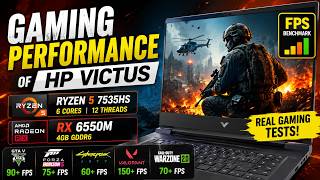 RX 6550M + Ryzen 5 7535HS Gaming Test | Benchmarked in 1080p