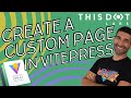 How to Create a Custom Page in Vitepress