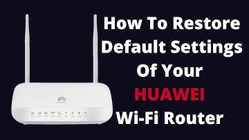 Hoe u de standaardinstellingen van uw HUAWEI Wi-Fi-router kunt herstellen