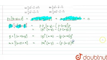 Let `vecp,vecq, vecr` be three mutually perpendicular vectors of the same magnitude.