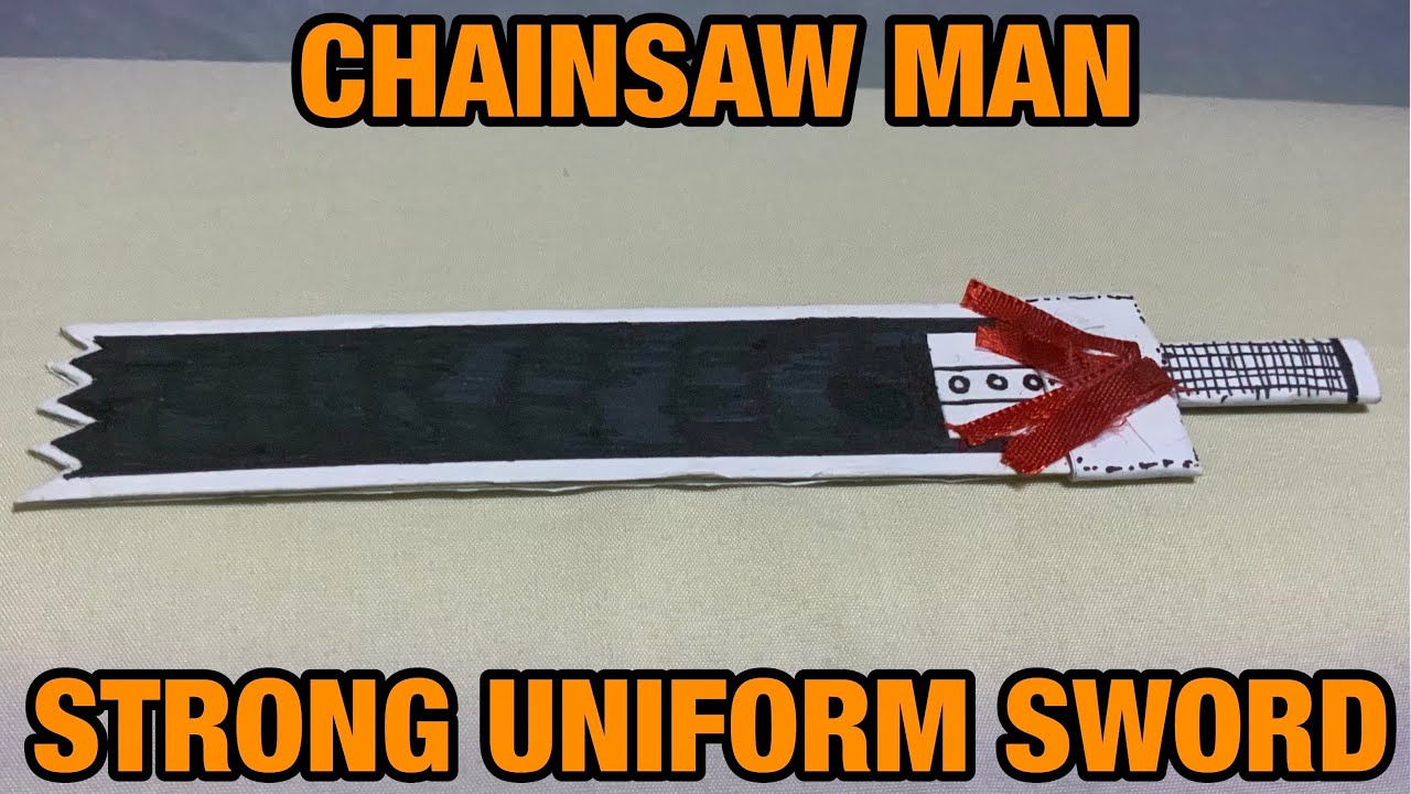 Making Asa Mitaka’s Strong Uniform Sword using Paper Miniature Chainsaw Man YouTube