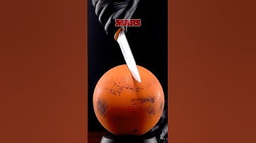 Slicing the Solar System: ASMR Knife Cuts Through Every Planet