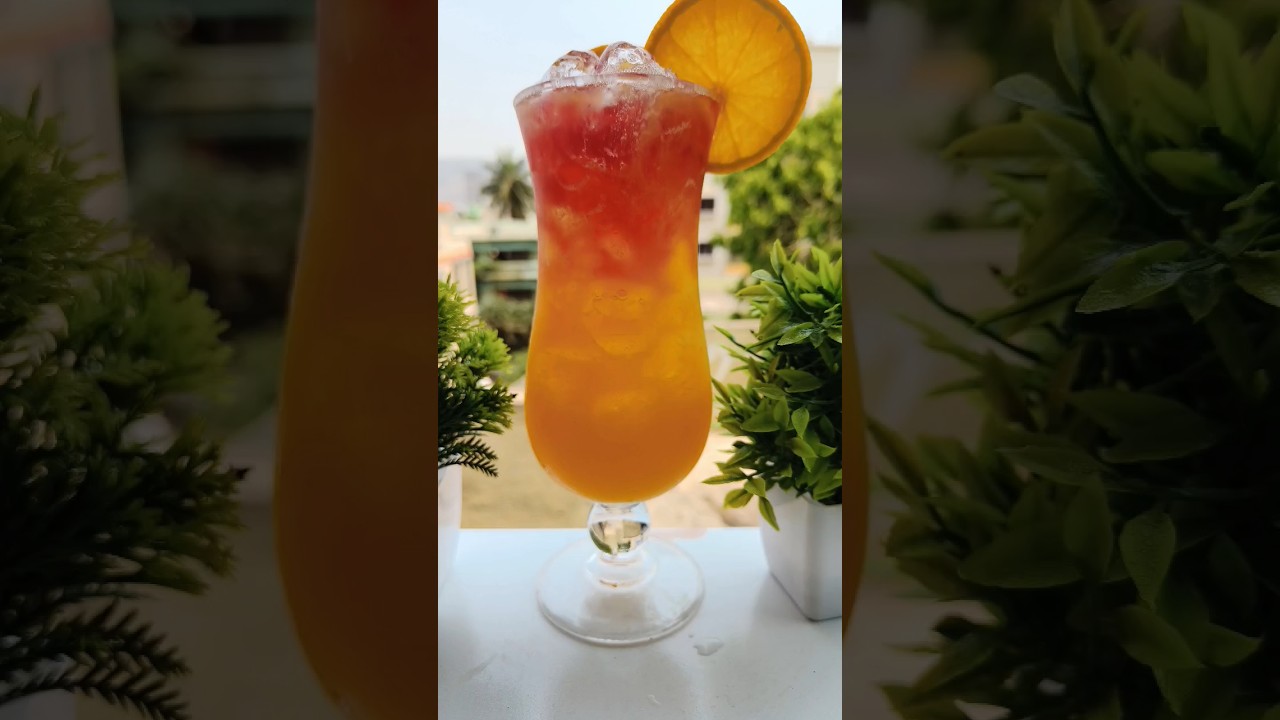 How To Make a Sunset Bliss Mocktail 🍹 