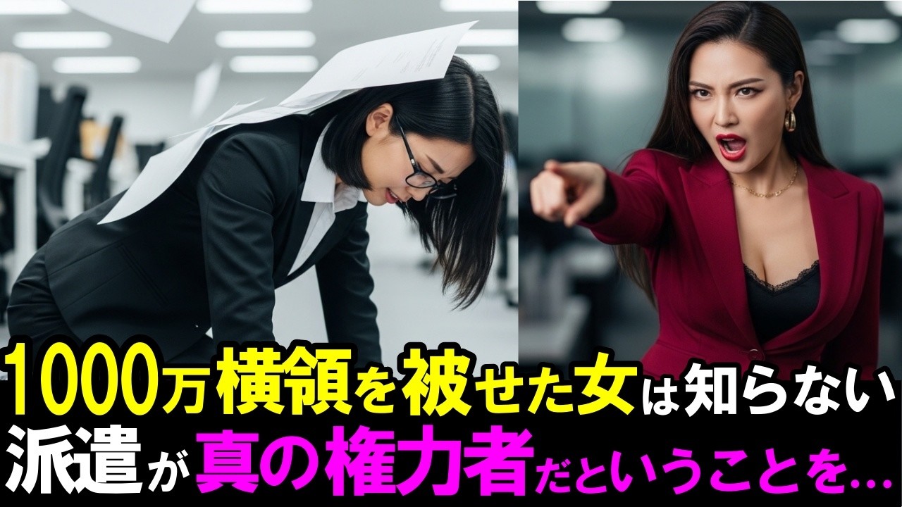 1000万横領を被せたお局は知らない。派遣が真の権力者だということを…
