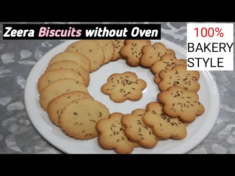 Zeera Biscuit without oven | Jeera Biscuit Recipe | Bakery Biscuits Recipe | Biscuit Recipe in urdu
