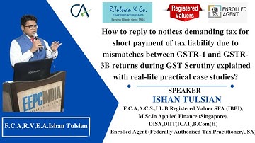 Explore GST Scrutiny: Resolving GSTR-1 vs. GSTR-3B Variances | Case Studies with CA Ishan Tulsian