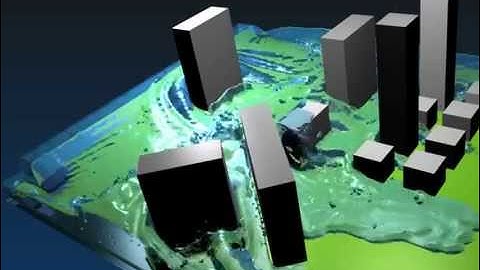 Blender 3D liquid simulation tsunami 1.1