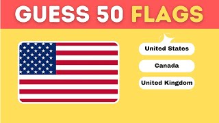 🚩 Guess the Country by the Flag | Identify These 50 Flags from Around the World 🧠🌍 l Be Electrified screenshot 4