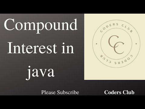 Compound Interest in java | Java program