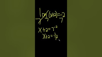 How to Solve a Logarithmic Equation with a Base 7 #shorts