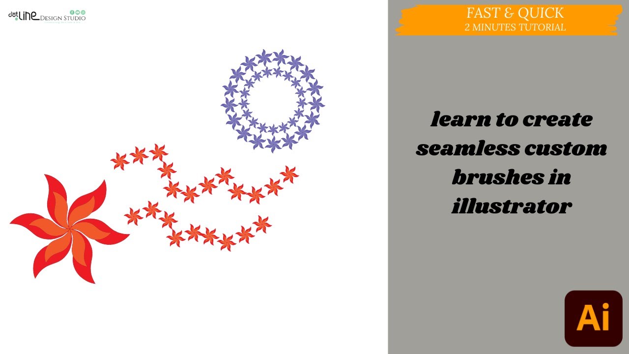 Custom Brush : How to create seamless custom brushes in illustrator ...