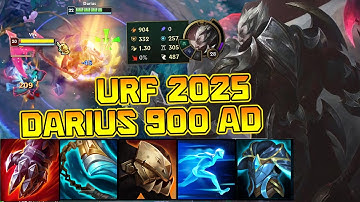 KHIẾP HÃI VỚI DARIUS 900 AD - BỊ TEAM ĐỊCH QUÂY VÀ CÁI KẾT ĐẮNG LÒNG - URF 2025