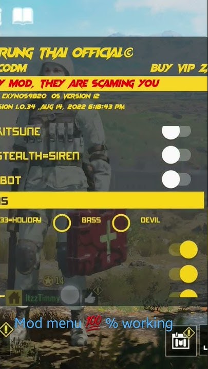 COD mod menu 💯 % working - YouTube