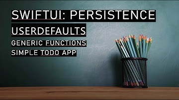 SwiftUI save data with UserDefaults and generic functions