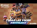 Todas Las Voces de los Animatrónicos Subtituladas al ESPAÑOL | FNaF AR: Special Delivery