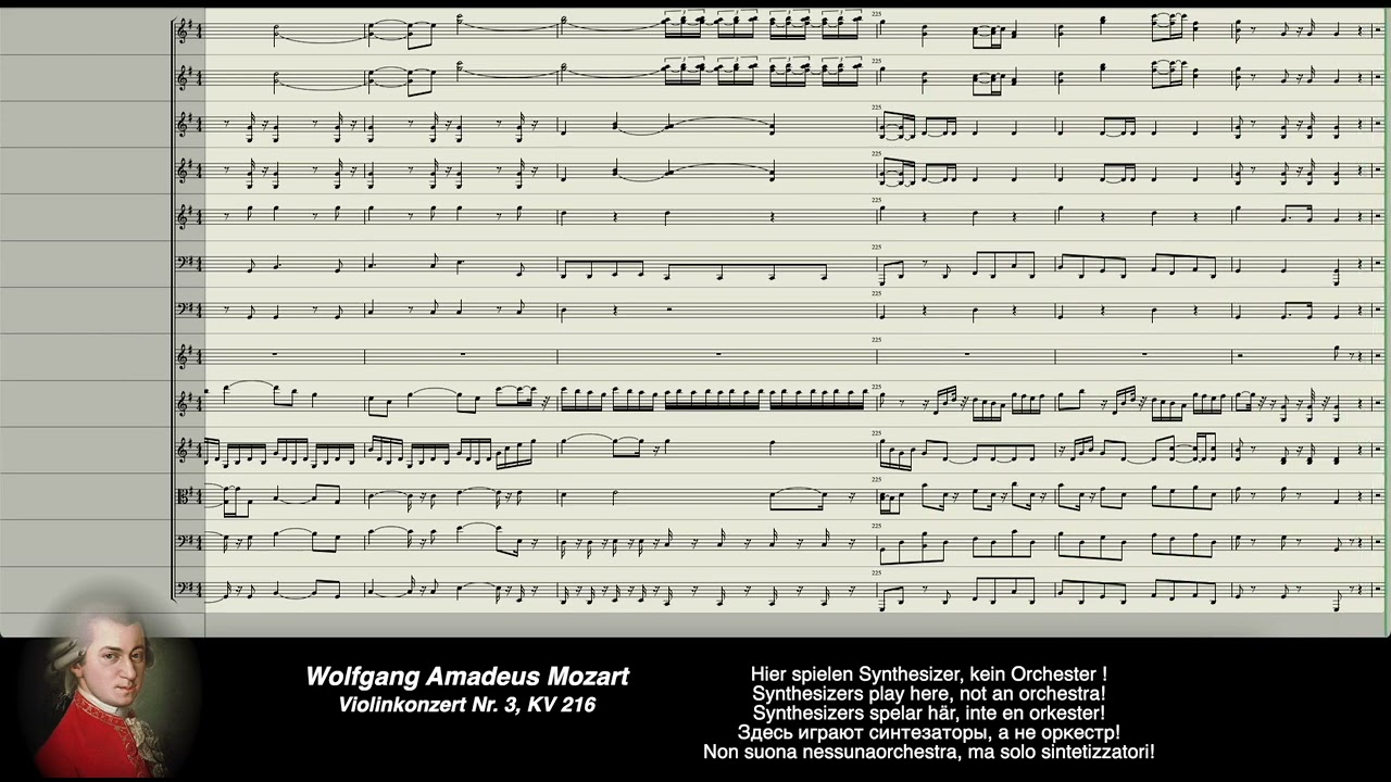 Mozart Digital: Violinkonzert Nr. 3, KV 216