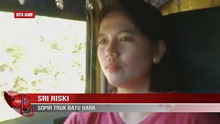 GADIS CANTIK ASAL JAMBI RELA JADI SOPIR TRUK BATU BARA