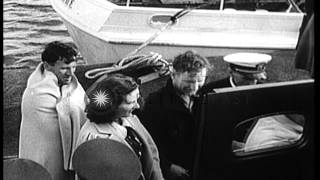 Salvage Operations For The Sunken United States Submarine Squalus. Hd Stock Footage