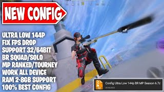SEASON 6 CONFIG ULTRA LOW 144P IN COD MOBILE | FIX FPS DROP NEW UPDATE | CONFIG CODM