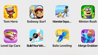 Tom Hero, Subway Surf, Monster Squad Rush, Minion Rush, Level Up Cars, BYV, Solo Leveling, MergeG screenshot 5