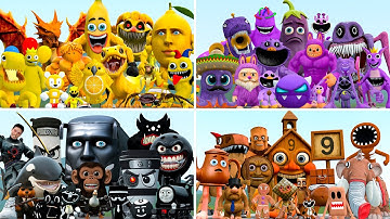 WHICH COLOR FAMILY IS STRONGER? from NEW ITALIAN BRAINROT MEMES vs MONSTERS in Garry