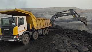 Volvo EC480DL Excavator Loading Coal  || World Earthmovers ||