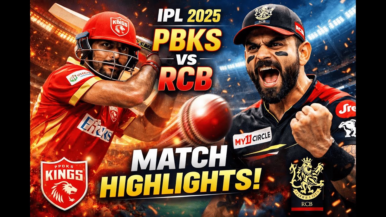 IPL 2025 Q1: PBKS vs RCB - Match Highlights