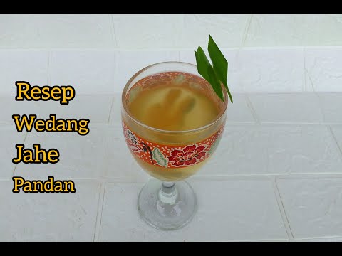 Resep Wedang Jahe Pandan
