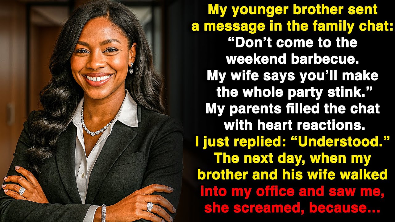 My younger brother sent a text message: “Don’t come to the barbecue.” Until my brother and his wife…