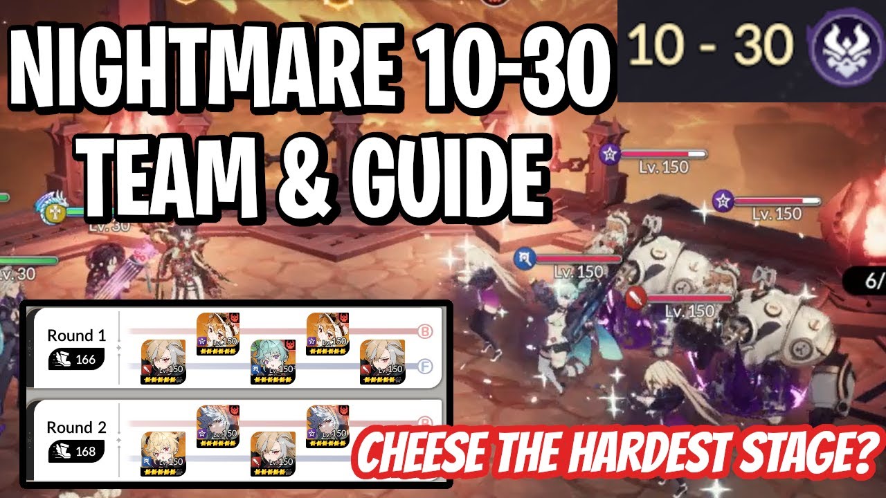 Руководство и подборка команды по уровню Кошмар 10-30 [Seven Knights: Rebirth]