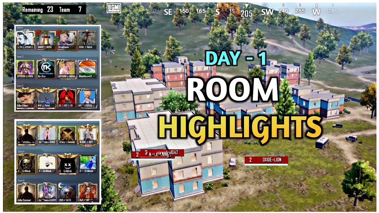 Competitive Custom Room Highlights | Day-1| Aggressive Fights 💥 | HDR + EXTREME 
