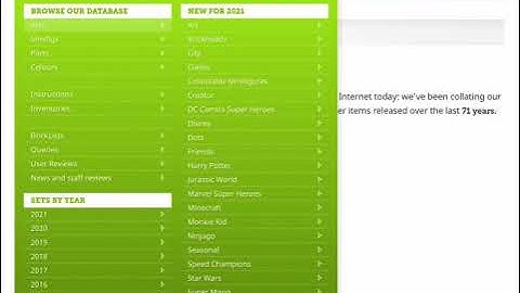 Taking a little look at Brickset.com!