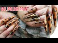 Tortoise Shell Design using Gel Polish